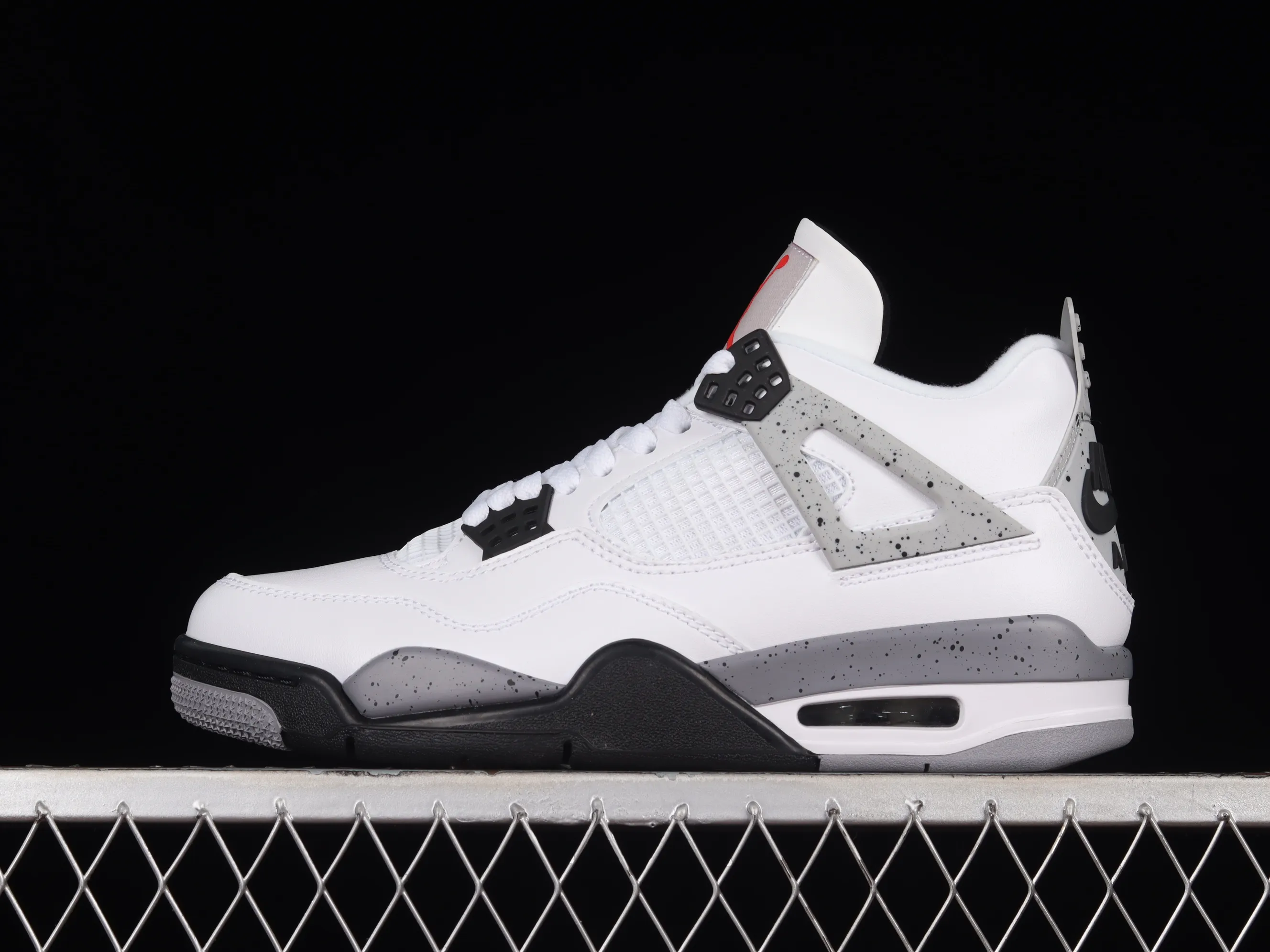 All categories Air Jordan Jordan series basketball shoes Air Jordan 4 X version Air Jordan 4 Retro "White Black" AJ4 Joe 4 white black cement 308497-103